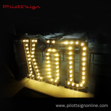 Factory supply popular custom advertising LED bulb signs